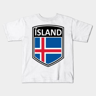 Flag Shield - Island Kids T-Shirt